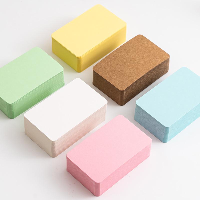 

Color Blank Cardboard Handwritten Portable Cardboard Small Card Message Portable School Office Supplies Vocabulary Notebook