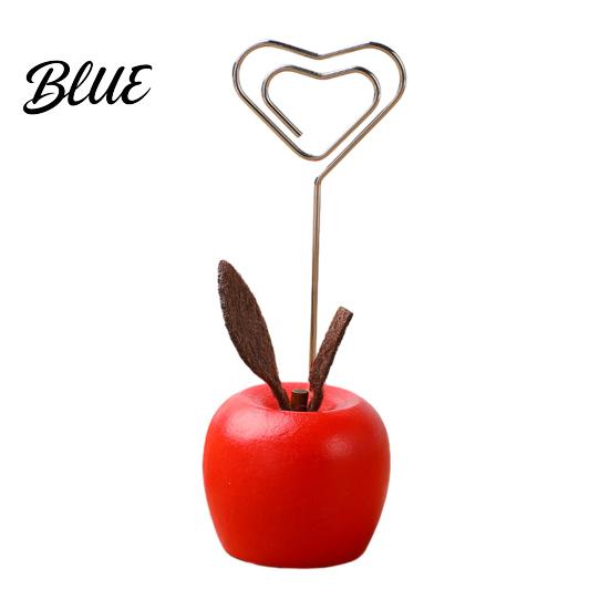 Place Card Stand Cute Mushroom/Fruit Holder Wooden Memo Holder Stand