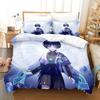New Game Genshin Impact Scaramouche Bedding Set Printed Bed Set With Pillowcase Duvet Cover Soft Queen King Size Bedclothes Home