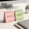 Durable Daily Schedule Dec. Standing 2027 Jan. Desk Calendar Organizer Mini 2027 to Flip Small