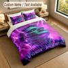 3Pcs Bedding Set Custom Name Text, 1 Sheet 2 Pillowcases Home Bed DecorFrankenstein's Monster