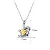 Cute Small Sloth Holding Heart Pendant Necklace For Women Girls Animal Jewelry Gift