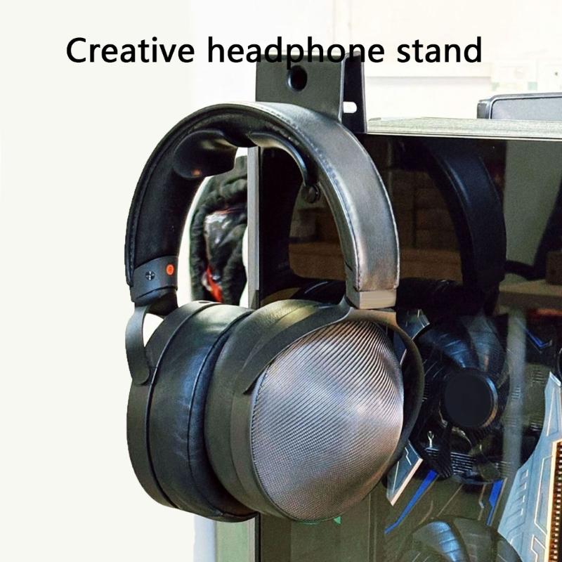 Headphone Stand Holder Wall Mount Display Rack for Easy Storage and Stability Compatibility with Various Headphone
