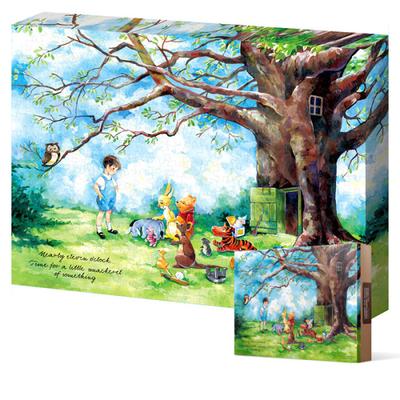 Καμβάς παζλ 366 κομματιών - Η παραμυθένια συνάντηση του Γουίνι το Αρκουδάκι (πλαστική ύλη), δημοφιλές κορεάτικο παζλ