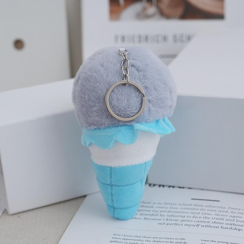 Plush Adorable Capybara Doll Colorful Ice Cream Keychain Soft And Cuddly Accessory