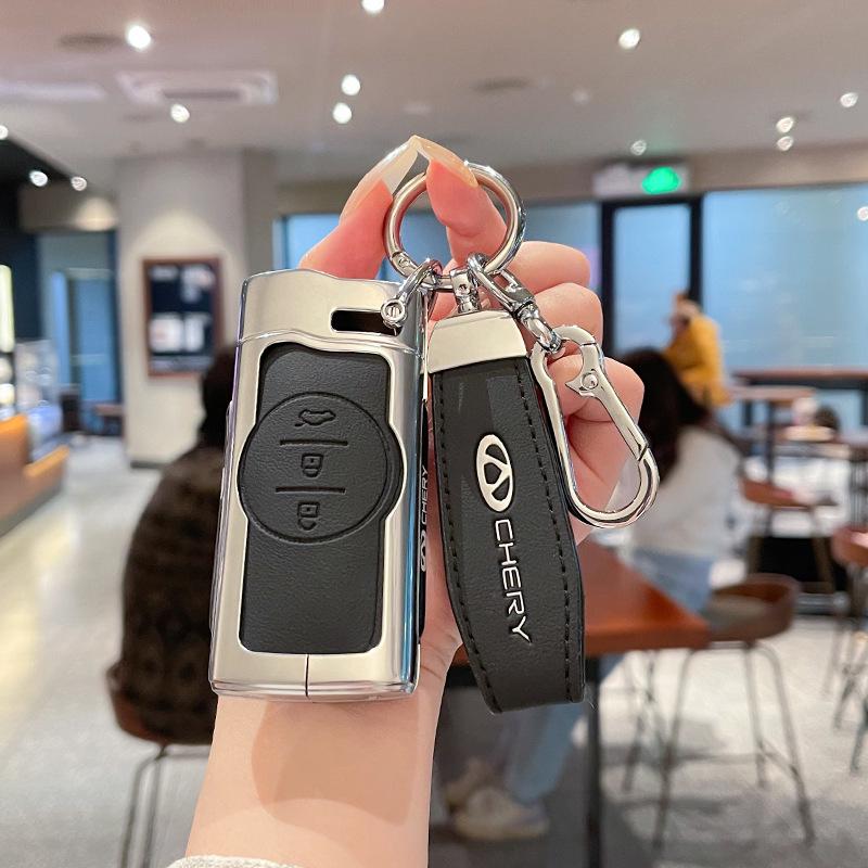 Chery Tiggo 7, 5x/3x, Exeed LX, Lanyue Key Case - Metal Leather Shell with High-Grade Buckle