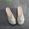 Woman Slippers Round Toe Pearl Flat Slides Outside H Sandal On Offer Elegant and Fashionable Shoes for Women Top Designs Sandals