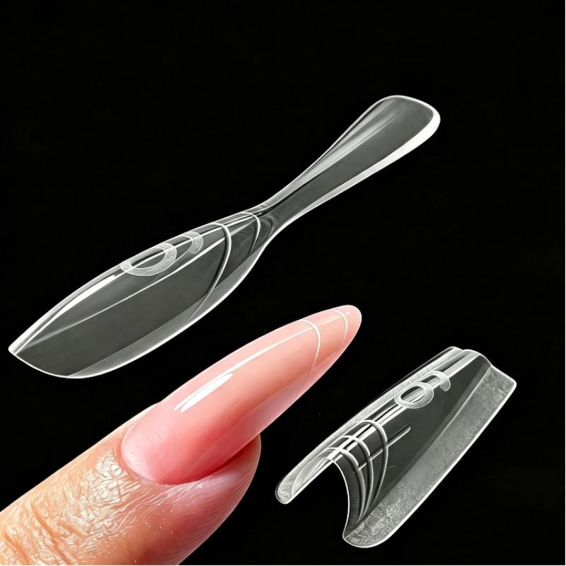 Dual-Form Nail Forms 120/240Pcs Time Saving Nail Extension Tools for Home DIY Manicure Professional Nail Salon