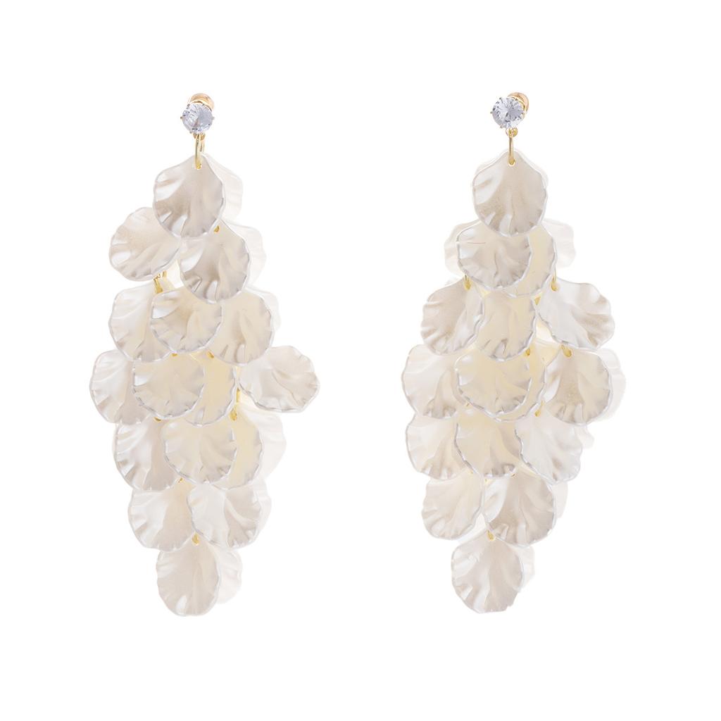 Super Fairy Long Style Surrounded By Shell Fringed Earrings, Light Luxury Fashion Super Fairy High-End Temperament Earrings