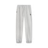 Li Ning Badfive Fleece Lined Warm Sports Fashion Versatile Loose Stitching Sports Pants Men Bottoms AKLV779-2