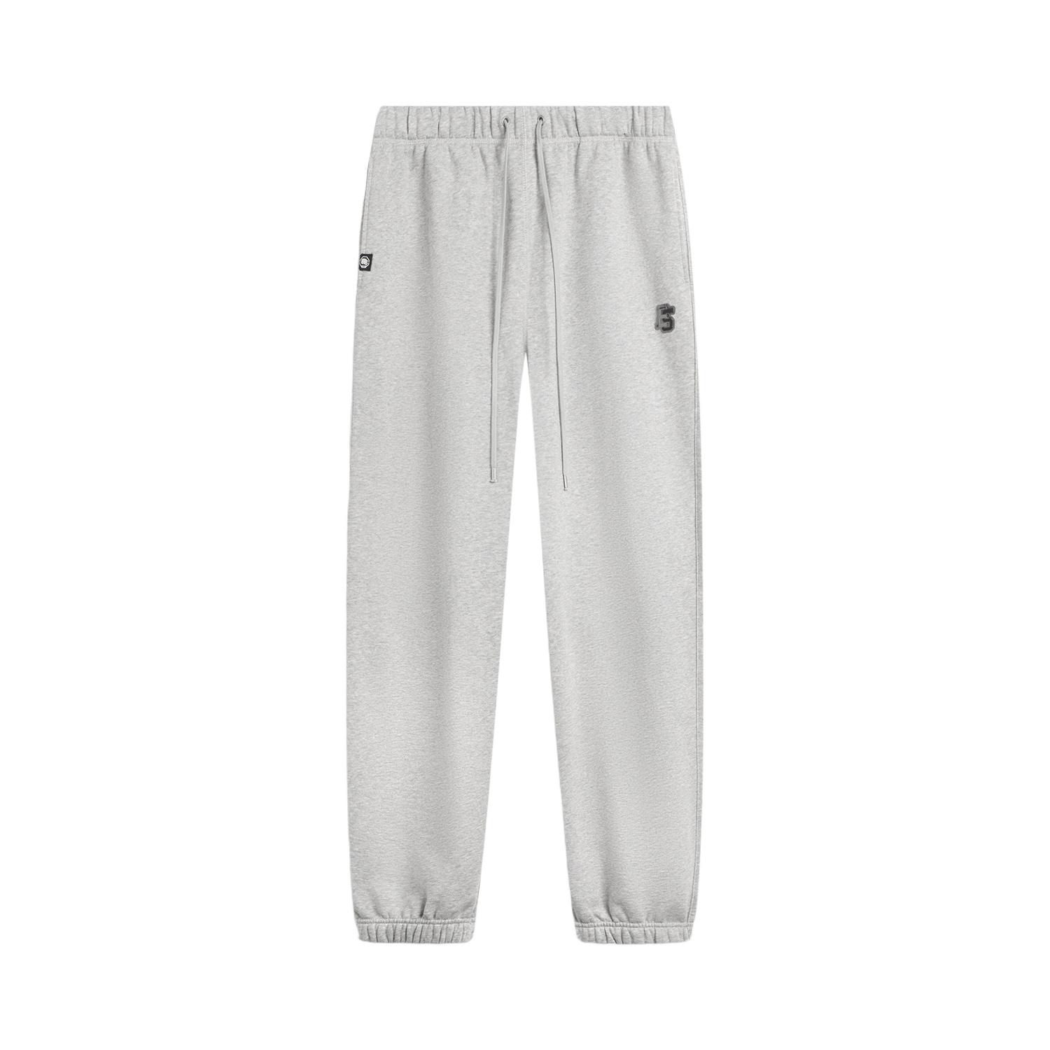 

Li Ning Badfive Fleece Lined Warm Sports Fashion Versatile Loose Stitching Sports Pants Men bottoms AKLV779-2 S