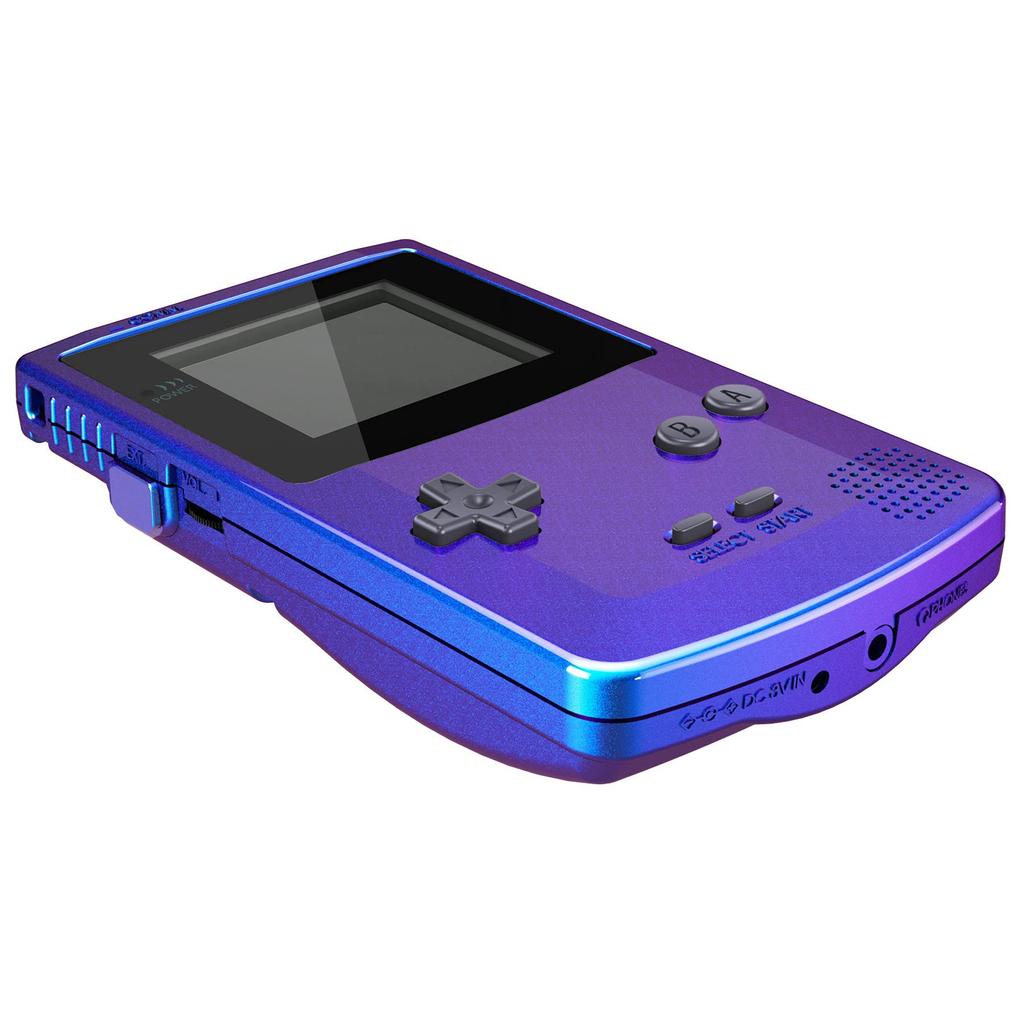 eXtremeRate Replacement Shell Full Housing Cover with Buttons, IPS Upgraded for Game Boy Color. Compatible with GBC OSD IPS, Regular IPS, and Standard