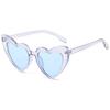 Fashion Clout Goggle Love Heart Sunglasses Uv400 Protection Vintage Sunglasses Heart-Shaped Sunglasses Eyewear
