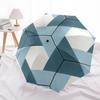 1pc Geometric Pattern Automatic Folding Umbrella, Portable Collapsible Design, 8-Rib Iron Frame, Outdoor Accessory Yy250905085