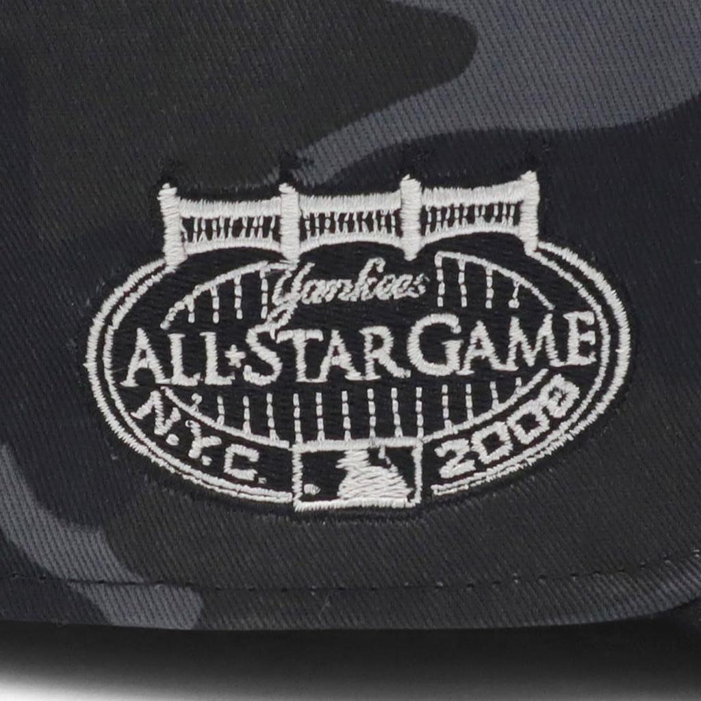 NEW ERA PreCurved 59FIFTY Cap NY Yankees Midnight Camo 2-Tone MLB Side Patch Fitted Baseball Hat 7 1/4
