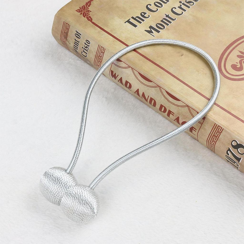 2Pc Magnetic Curtain Hooks Tieback High Quality Clip Curtains Buckle Holder Decorative Home Polyester Curtains Accessories