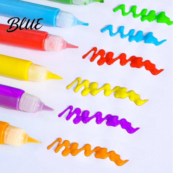 Puffy Texture Art Craft Materials Pens 3D Colors Popcorn Pens 6 Relief Pen for School