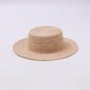 French Flat-top Woven Straw Hat Women's Summer Sunshade Sun Protection Seaside Beach Sun Hat Versatile Panama Straw Hat