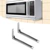 2PCS Load 55 Lb Microwave Oven Bracket Stainless Steel Oven Shelf Foldable Shelf  Microwave Rack