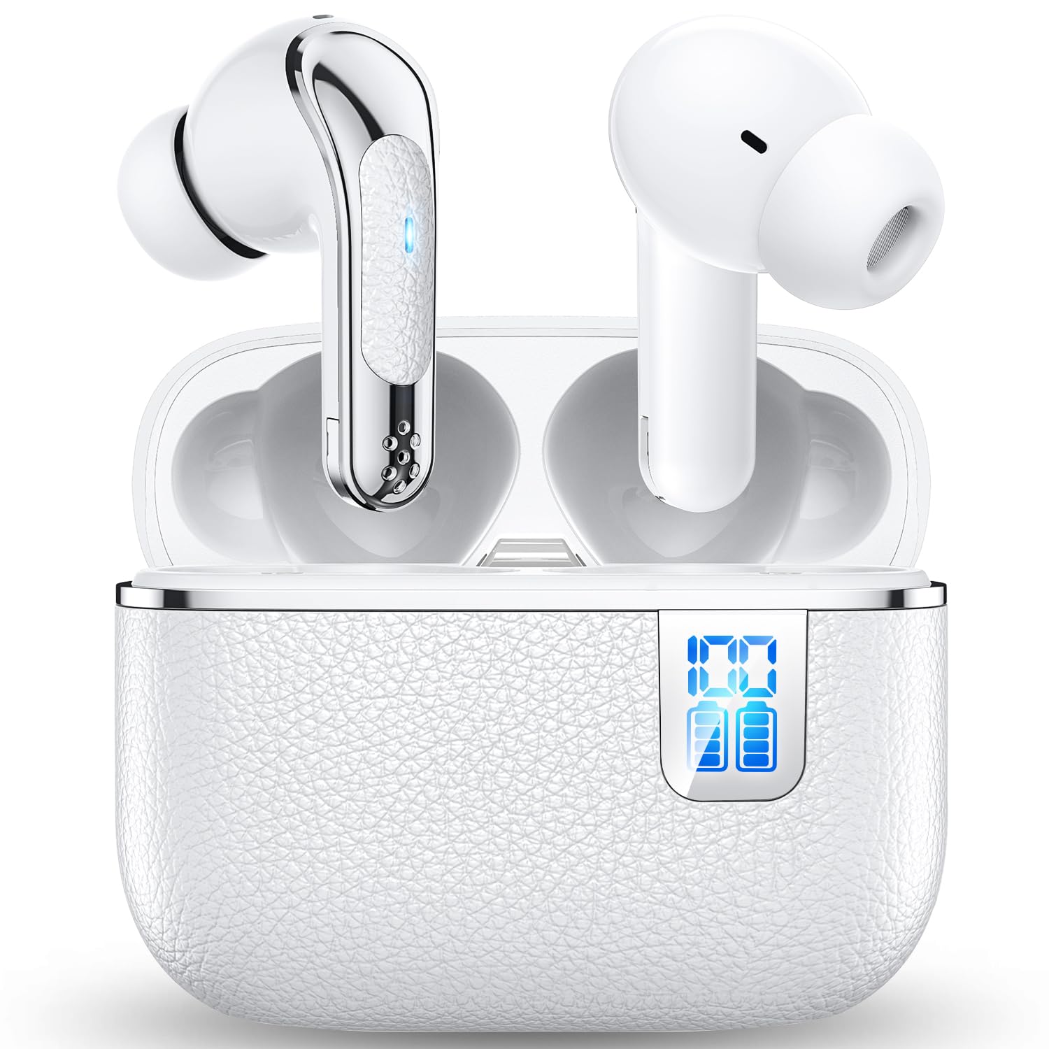 

Беспроводные наушники-вкладыши [Новинка 2025 года - Иммерсивное качество звука и ультракомфортный дизайн] Bluetooth-наушники, Шумоподавление, 60 часов долгого времени работы,