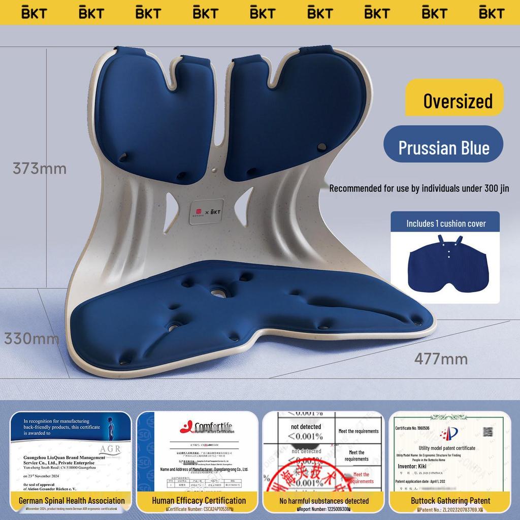 Ergonomic Lumbar Support Backrest Cushion for Long Sitting