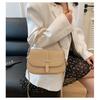 IELGY Korean Version Fashion Saddle Bag Retro Simple Handbag