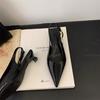 Sandalias de verano con punta puntiaguda para mujer, zapatos de moda tipo mulas, elegantes sandalias de tacón bajo para fiesta de striptease.