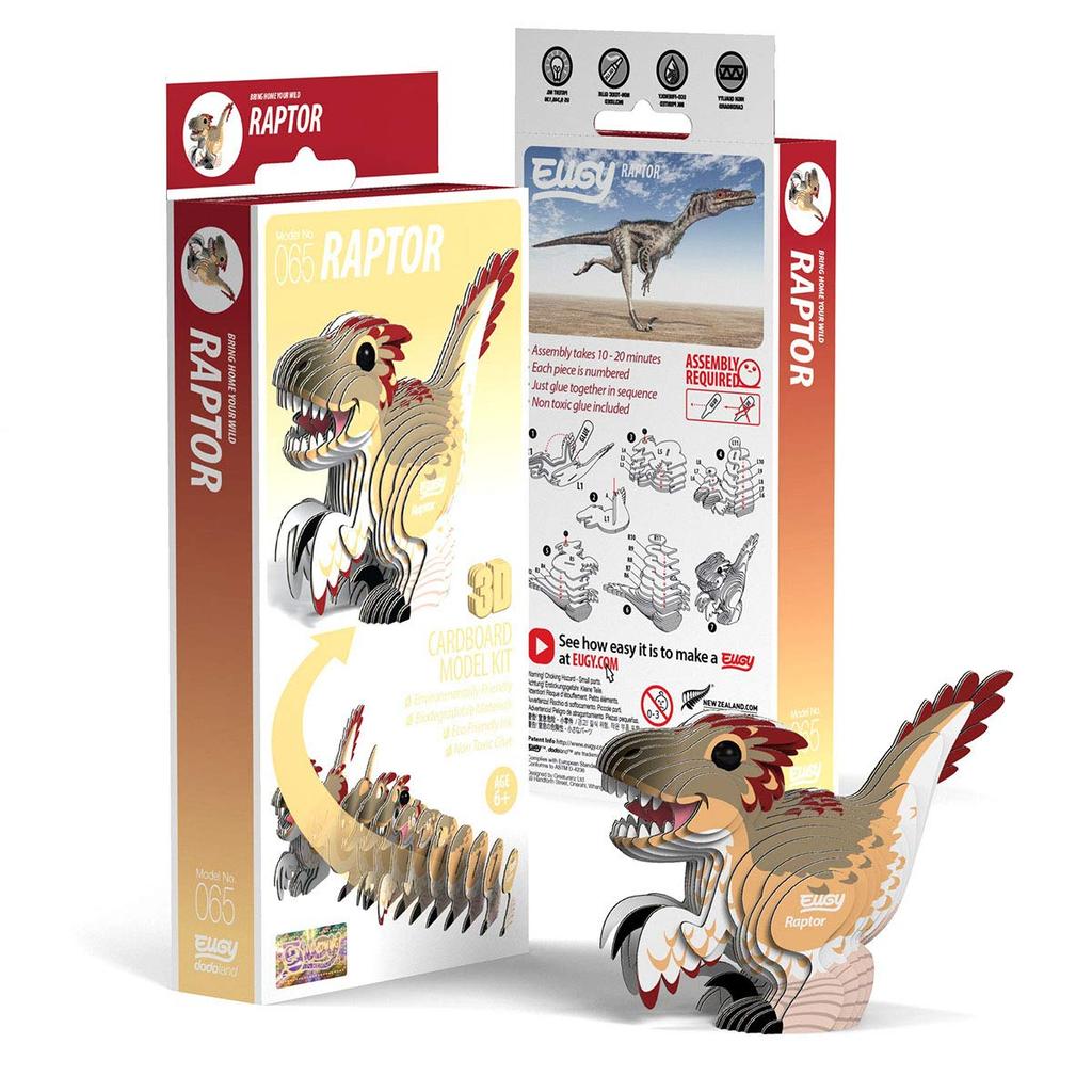 EUGY Raptor Paper 3D Puzzle A Great Educational Toy and Gift for Elementary School Boys and As Well As - Girls, Adults.