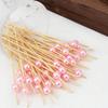 Fruit Skewers, Bamboo Sticks, Flower Picks, Fruit Kabobs, Creative Art Toothpicks, Cocktail Decorated Bamboo Sticks, Cake & Burger Art Forks