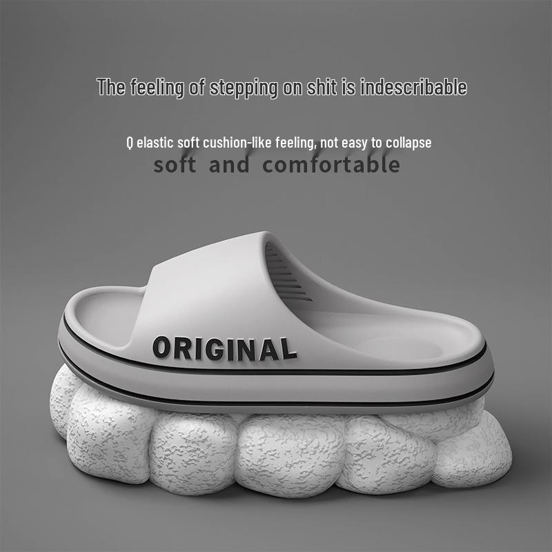 Pánské letní protiskluzové pohodlné pantofle se silnou podrážkou