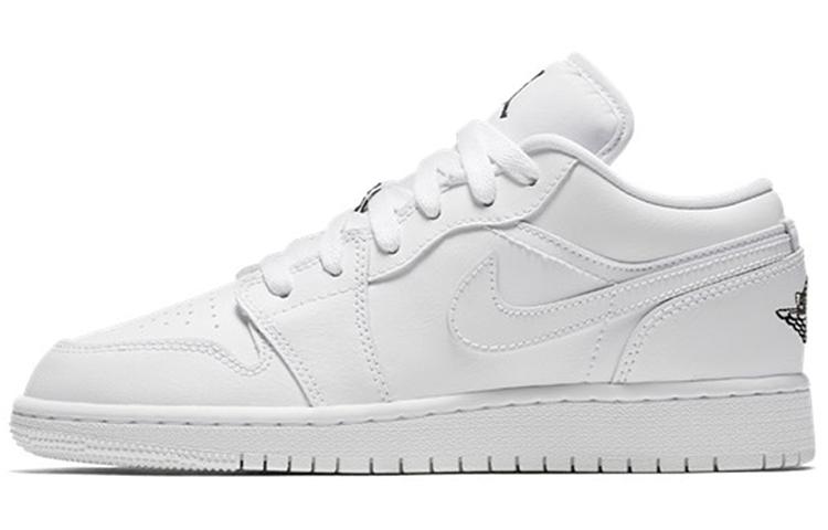 Jordan 1 Low GS Triple White 553560-110 37.5