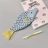 Creative Pencil Case Grouper Shape Stationery Storage Bag Novelty Fish Pencil Bag  Makeup Organizer