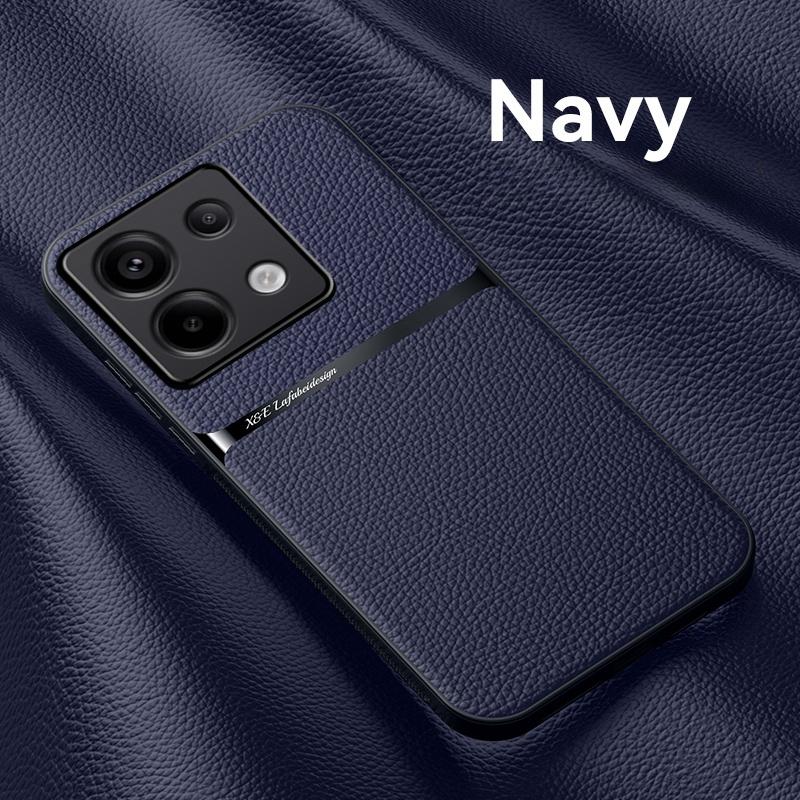 

For Poco X6 5G Case Magnetic Car Holder PU Leather Phone Case for Xiaomi PocoX6 Poco X6 Little X 6 Shockproof Bumper Back Cover For Poco X6 5G