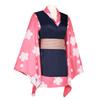 Demon Slayer Cosplay Costume Demon Slayer Team Sanemi Sister Zenitsu Japanese-Style Kimono Cosplay Anime Performance Outfit