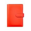 A6 PU Leather Six-Ring Loose-Leaf Binder with Zipper Pockets and Planner