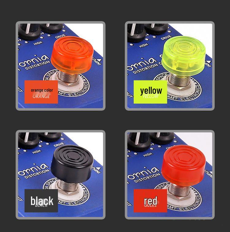 Multicolor Plastic Foot Caps for Electric Guitar Pedal