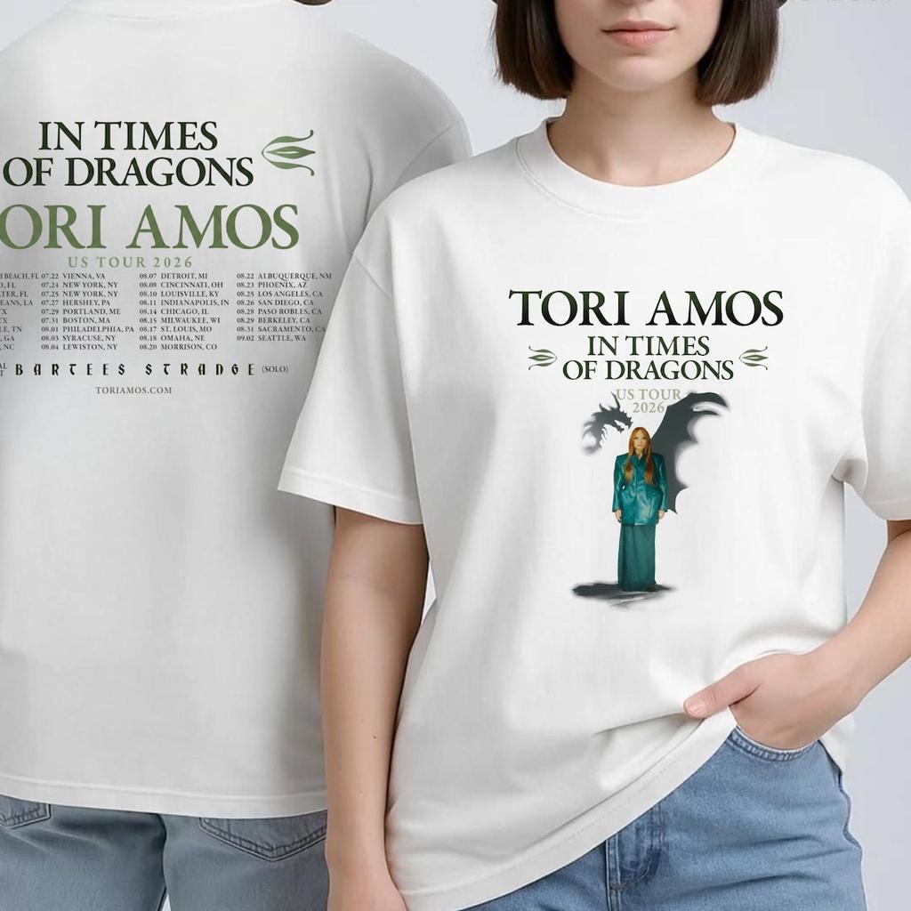 Tori Amos In Times of Dragons Tour 2026 Vintage T-Shirt