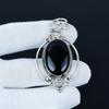 Black Onyx Pendant 925 Sterling Silver Bunny Pendant Handmade Jewelry Onyx Gemstone Silver Pendant Gift for her Gift for Mom Gift for wife