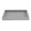 Elegant Velvet Stackable Jewelry Display Tray Necklace Organizer Gray