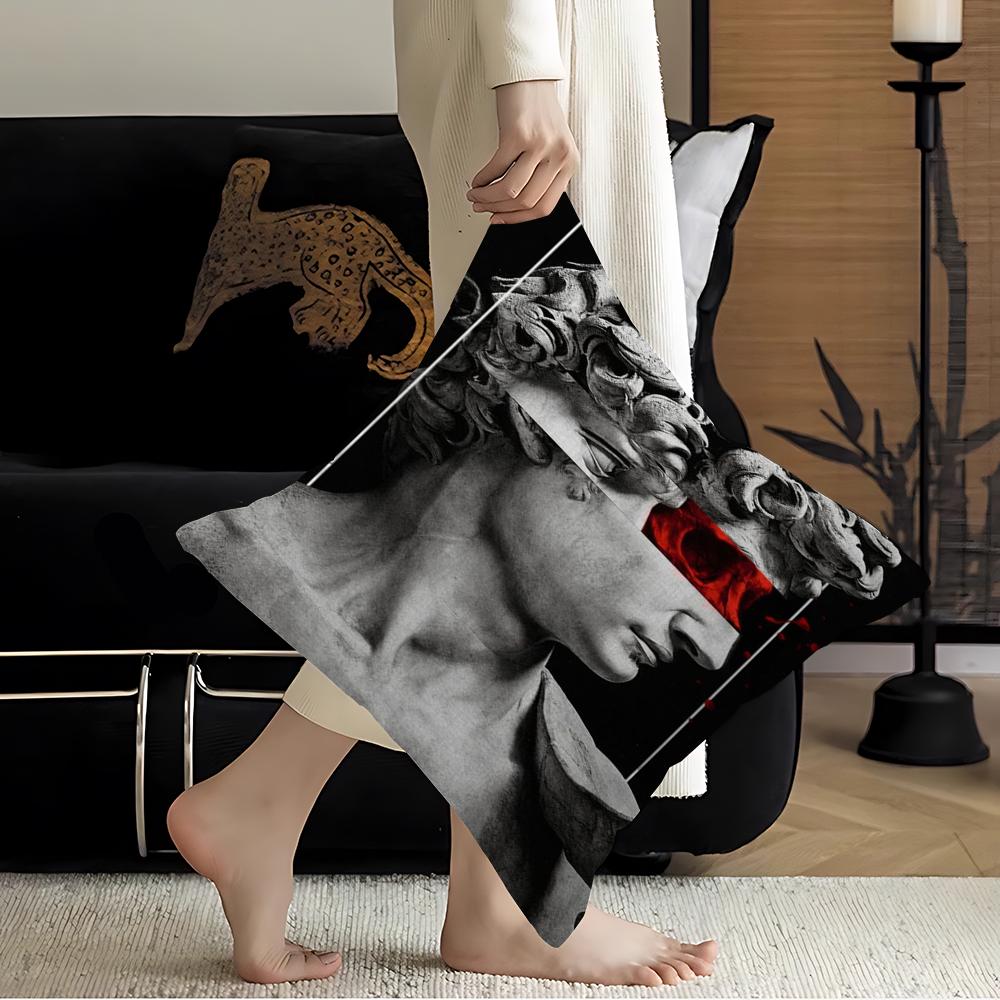 Sculpture David Popolo Art Cushion Cover Decorative Pillow Sofa Home Decor Case Pillow Cases
