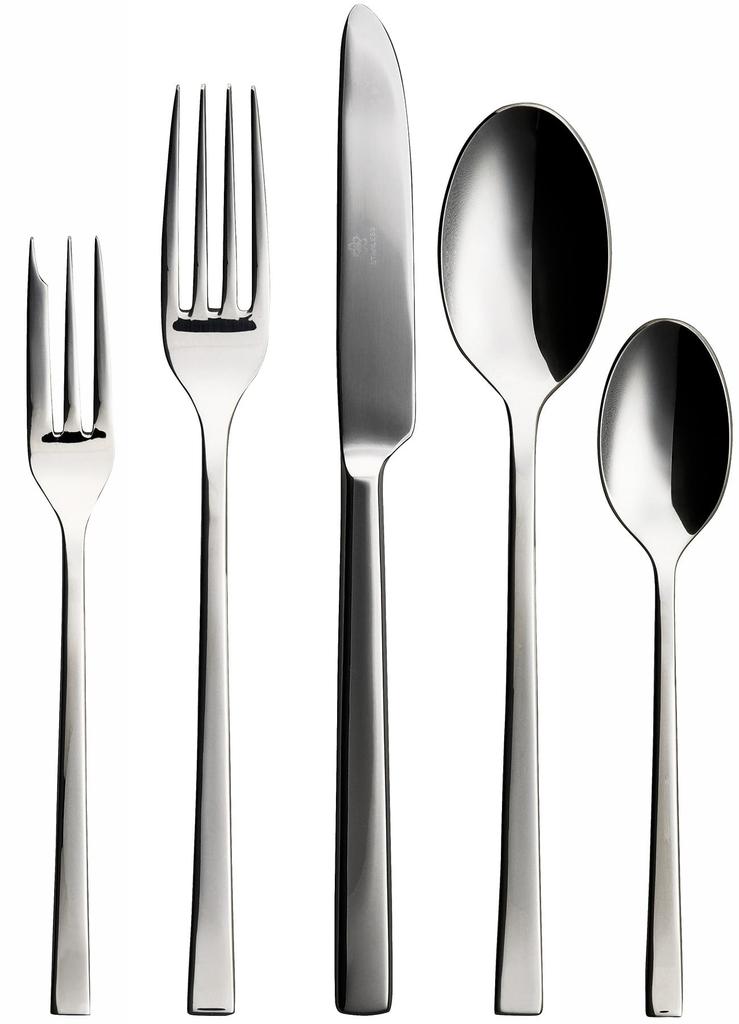 Tsubame Bussan Voyage Dinner Cutlery Set for 1 Stainless No Bag Made in Japan Set, 5-Piece Person, 18-8 Steel, Box, Only,