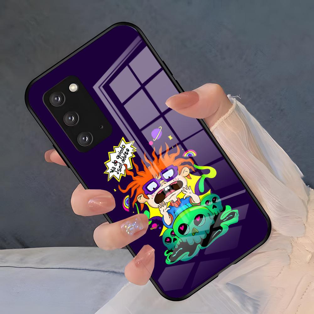 Cartoon R-Rugrats Phone Case For Samsung S26 S25 Plus S20 S20 Plus S22 Ultra S23 FE S21 Plus S21 Ultra Glass Cover
