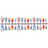 30-Piece Summer Ocean 3D Almond Nails: Starfish, Seashell & Flower Design - Pure Handmade Art