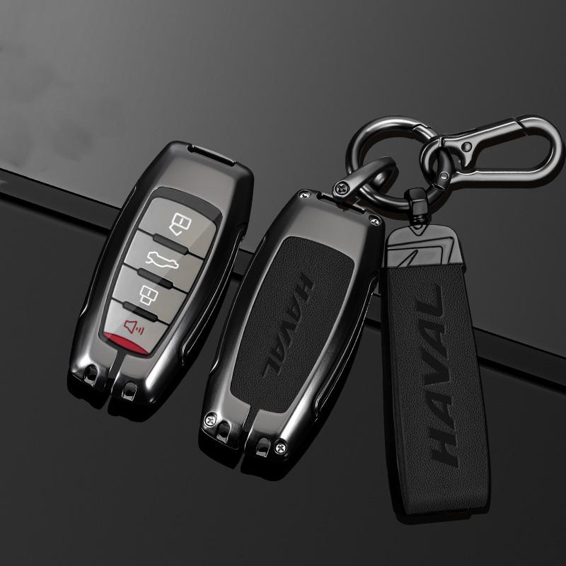 Zinc Alloy New Leather Car Key Case Cover for Great Wall Haval/Hover H1 H6 H7 H4 H9 F5 F7 H2S Car-covers Shell Auto Accessories