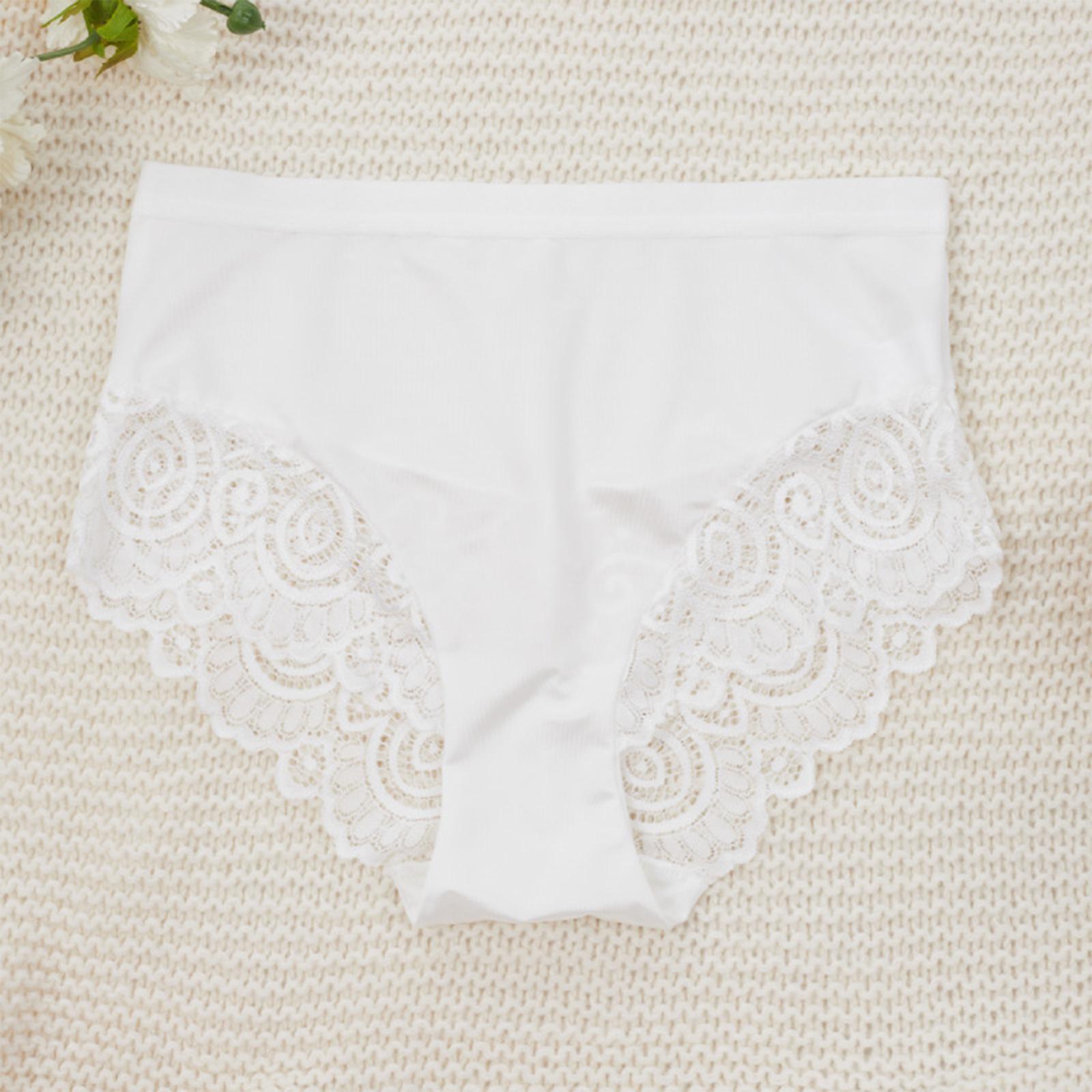 

Женское модное кружевное сексуальное нижнее белье средней посадки с утягивающим эффектом для живота XL белый