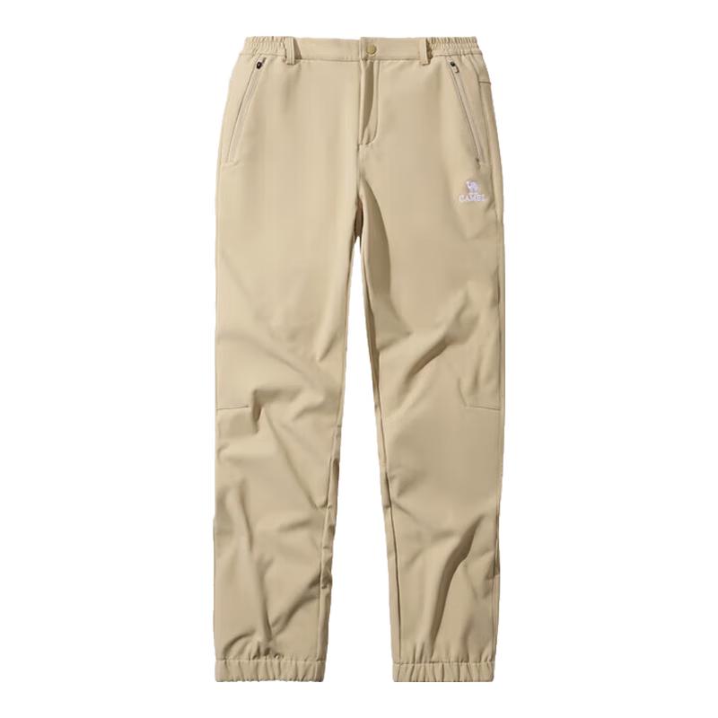 Camel Outdoor Fleece-Lined Soft Shell Pants