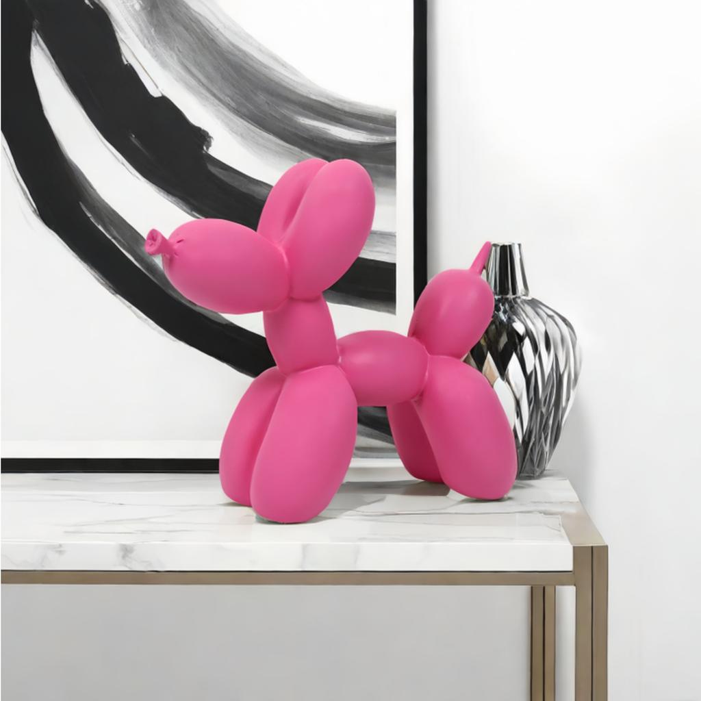 Modern Sleek Nordic Creative Design Balloon Dog Ornaments Living Room Bedroom Wine Cabinet Decoration Resin Craft Plush Decoration Art