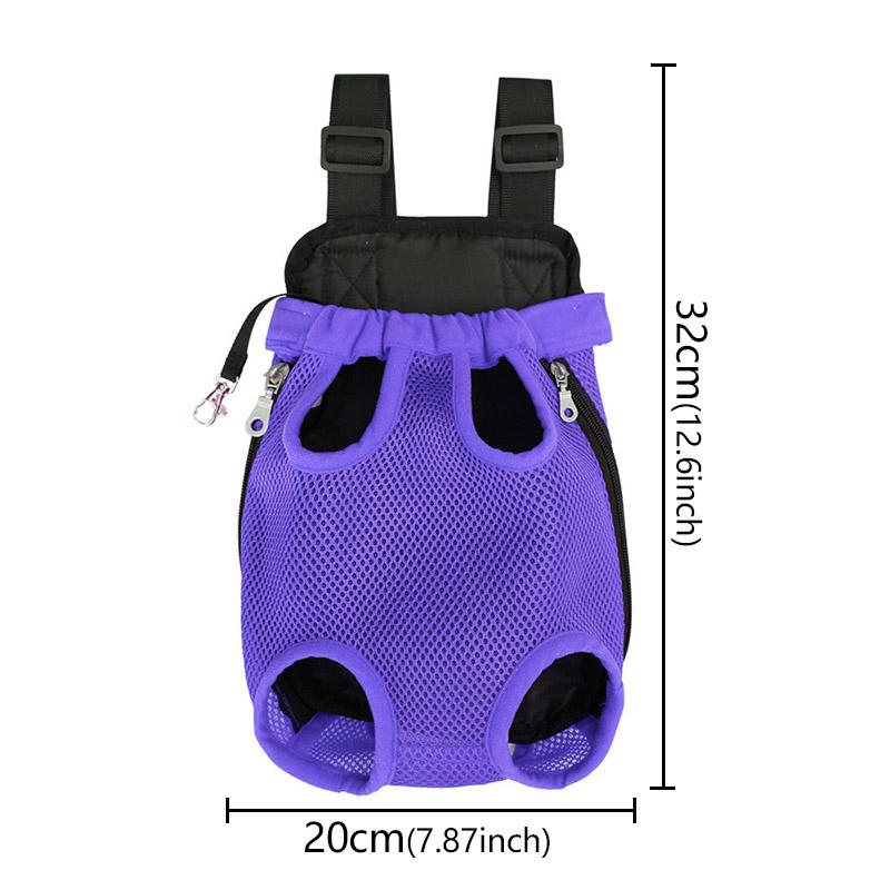 Adjustable Dog Front Carrier Legs Out Dog Breathable Portable Travel Pet Dog Carrier Backpack Mesh Carrier for Dog Cats Outdoor