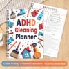 Adhd Cleaning Planner For Adults And Teens Adhd Cleaning And Organizing Planner Cleaning Schedule And Checklist Notebook List Daily Weekly Monthly