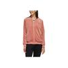 Adidas Neo Solid Color Stand Collar Jacket Women Jackets Deep-Pink FK9941
